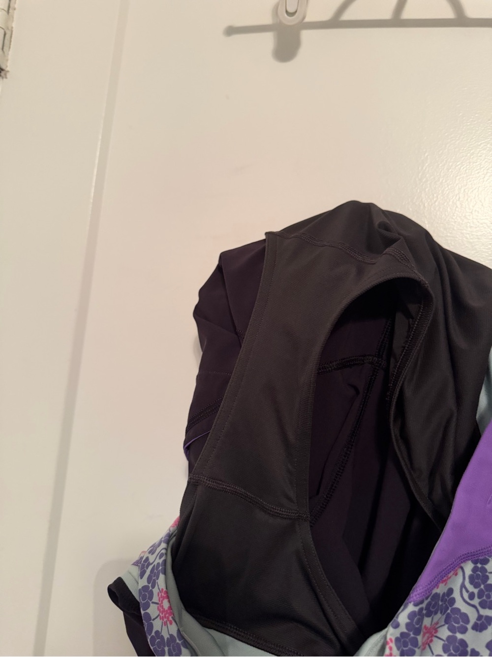 lululemon athletica Black and Purple Floral Waistband Athletic Shorts - Picture 8 of 8